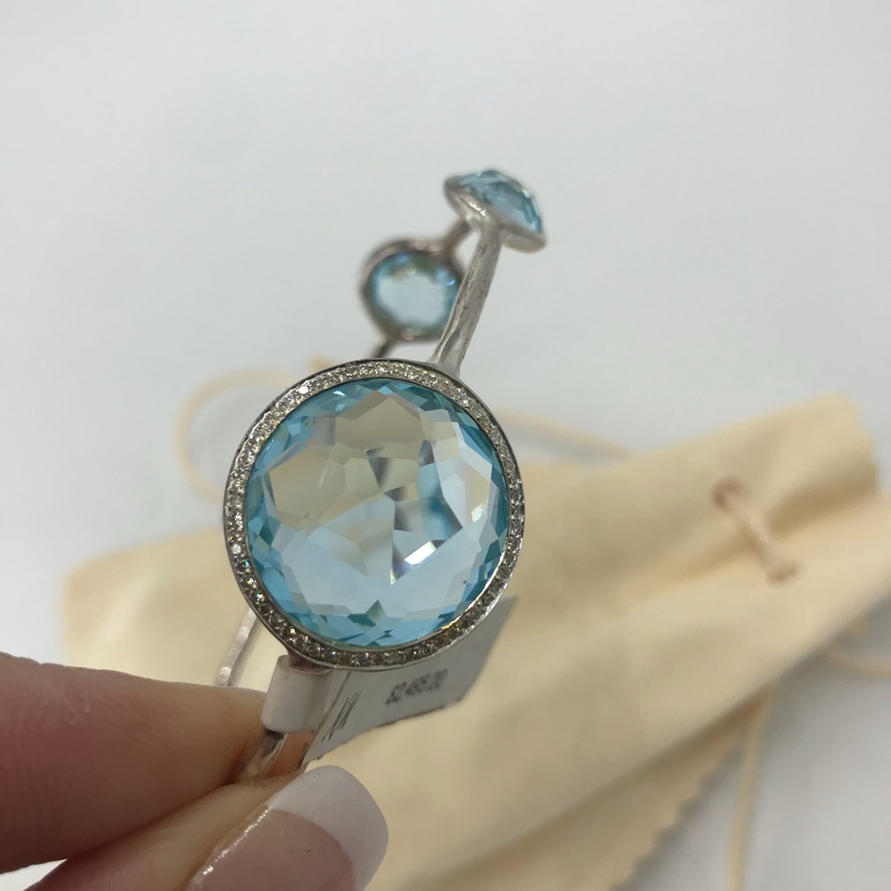 Authentic IPPOLITA Diamond Topaz Bracelet - Picture 4 of 8